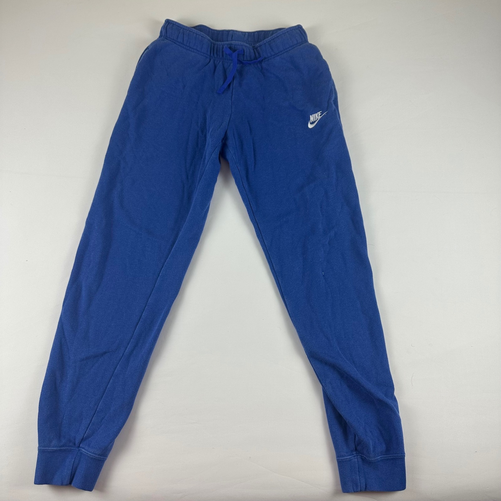 Nike Sweatpants Joggers Blue Size Small Puttering Logo Cotton Polyester